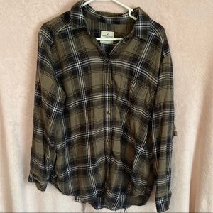 Dark Green Flannel